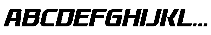 Pedal Track Slant Font UPPERCASE