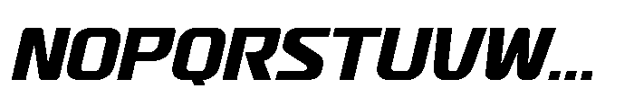 Pedal Track Slant Font UPPERCASE