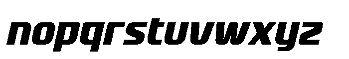 Pedal Track Slant Font LOWERCASE