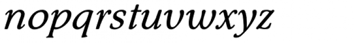 Pedigree Italic Font LOWERCASE