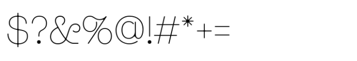 Peggs Pro Light Font OTHER CHARS
