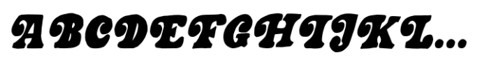 Pegia Display Italic Font UPPERCASE