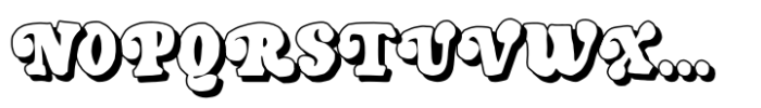 Pegia Display Shadow Font UPPERCASE