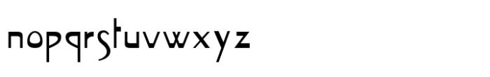 Pekin Normal Font LOWERCASE