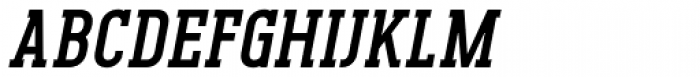 Pekora Bold Slab Serif Italic Font UPPERCASE