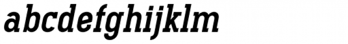 Pekora Bold Slab Serif Italic Font LOWERCASE