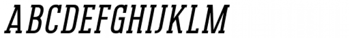 Pekora Regular Slab Serif Italic Font UPPERCASE