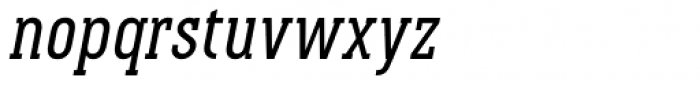 Pekora Regular Slab Serif Italic Font LOWERCASE