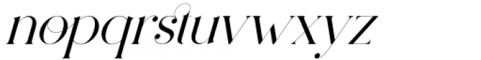 Pelagic Bird Italic Font LOWERCASE