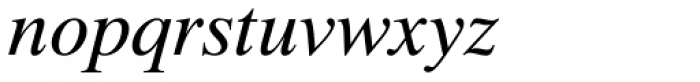 Pelham DT Italic Font LOWERCASE