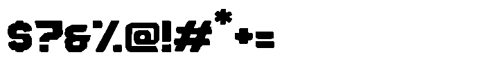 Peligro Inminente Black Regular Font OTHER CHARS