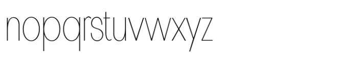 Pelinka Condensed Thin Font LOWERCASE