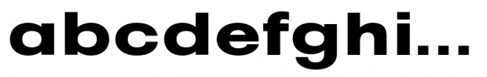 Pelinka Expanded Extra Bold Font LOWERCASE
