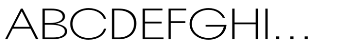 Pelinka Expanded Extra Light Font UPPERCASE