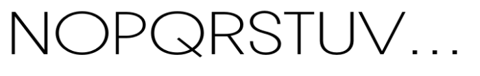 Pelinka Expanded Extra Light Font UPPERCASE