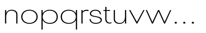 Pelinka Expanded Extra Light Font LOWERCASE