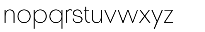 Pelinka Extra Light Font LOWERCASE