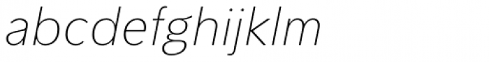Pelita Thin Italic Font LOWERCASE