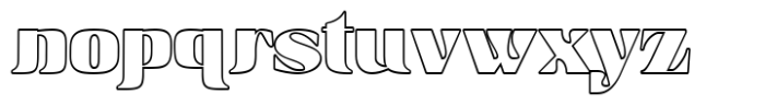 Pelix Regular Outline Font LOWERCASE