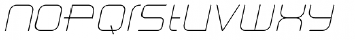 Peloric Thin Italic Font LOWERCASE