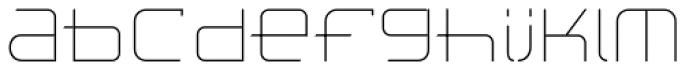 Peloric Thin Font LOWERCASE