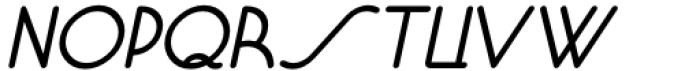 Pen Moderne JNL Oblique Font LOWERCASE