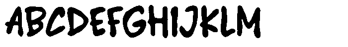 Pen Notes Bold Font UPPERCASE
