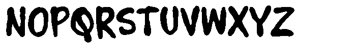 Pen Notes Bold Font UPPERCASE