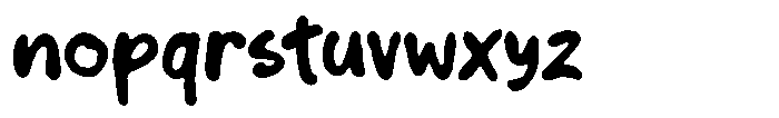Pen Notes Bold Font LOWERCASE