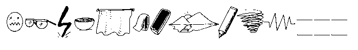 Pen Notes Icon Font UPPERCASE