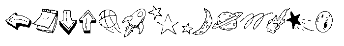Pen Notes Icon Font UPPERCASE