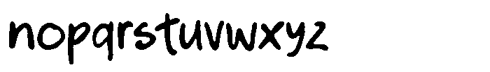 Pen Notes Regular Font LOWERCASE