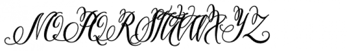 Pen Swan Font UPPERCASE