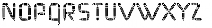 Pencil Fat Font LOWERCASE