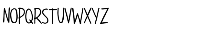 Pencil Note Font UPPERCASE