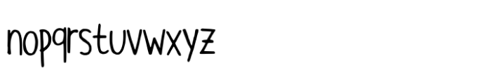 Pencil Note Font LOWERCASE