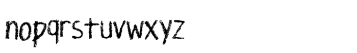 Pencil Project Font LOWERCASE