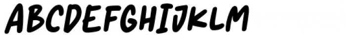 Pencilla Italic Font UPPERCASE