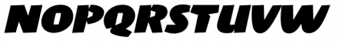 Penguin Black Italic Font UPPERCASE