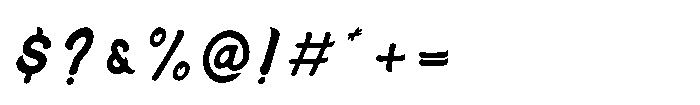 Penique Font OTHER CHARS