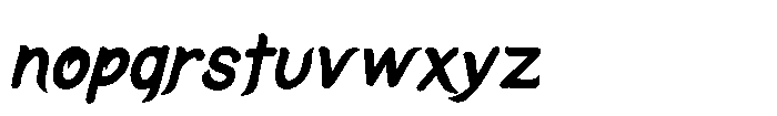 Penique Font LOWERCASE
