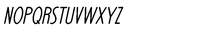 Penlettered Note JNL Penlettered Note Oblique JNL Regular Font UPPERCASE