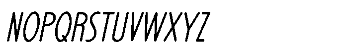 Penlettered Note JNL Penlettered Note Oblique JNL Regular Font LOWERCASE