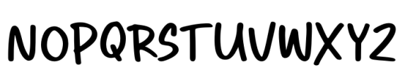 Penlike Font UPPERCASE