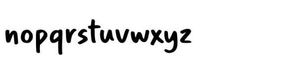 Penlike Font LOWERCASE