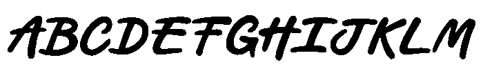 Penlinea Font UPPERCASE
