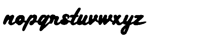 Penlinea Font LOWERCASE