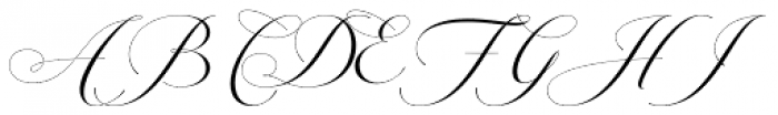 Penna Connected Font UPPERCASE