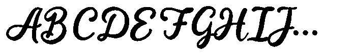 Penned Casual Font UPPERCASE