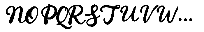 Penned Casual Font UPPERCASE